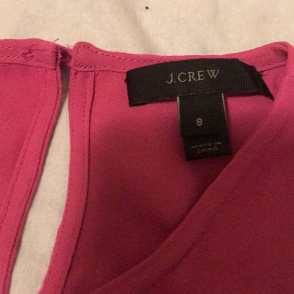 J. Crew Sleeveless Tank in Magenta Sz 8 EUC - Picture 2 of 2